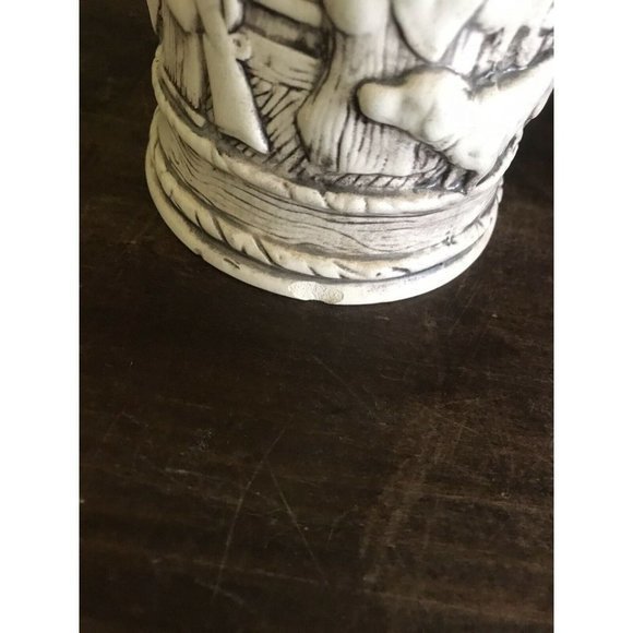 Handmade Beer Stein Mug w/  Friends and Dog drinking - unique - Picture 8 of 8